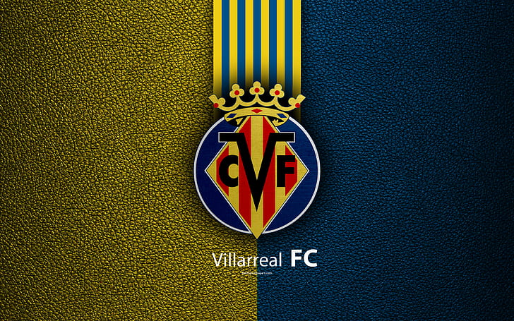 soccer villarreal cf emblem logo hd wallpaper preview