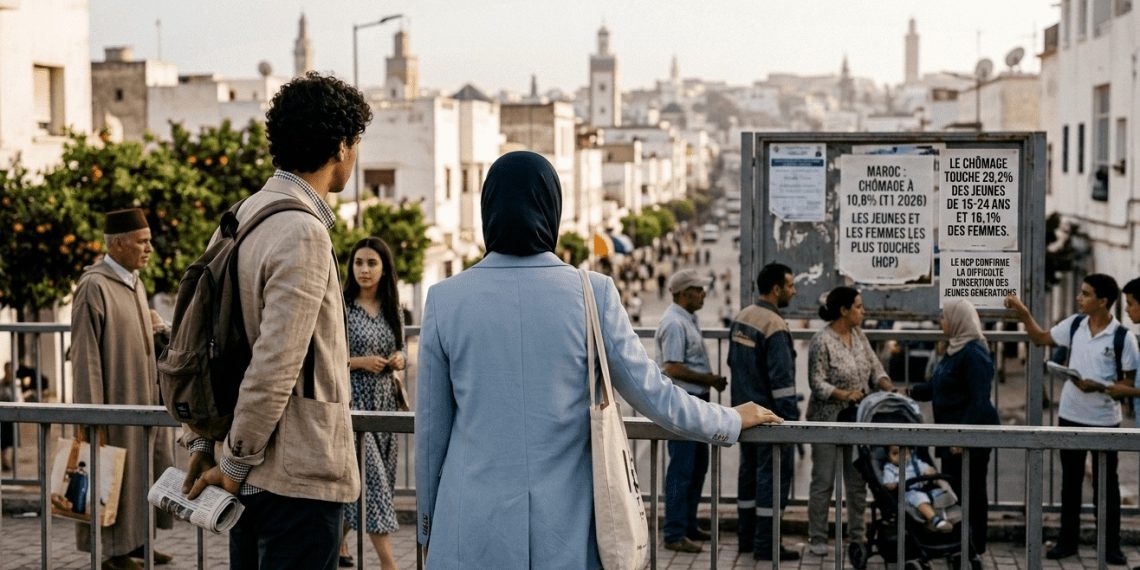 المغرب: معدل البطالة يبلغ 10,8% خلال الربع الأول من 2026 حسب المندوبية السامية للتخطيط 1 Gemini Generated Image g1ui8sg1u e1777970910584