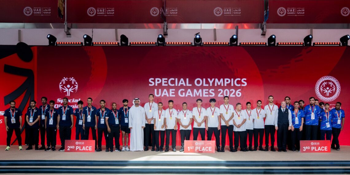 ذهبية كرة القدم للأولمبياد الخاص المغربي في الألعاب الوطنية الإماراتية بأبوظبي 1 SPECIAL OLYMPICS