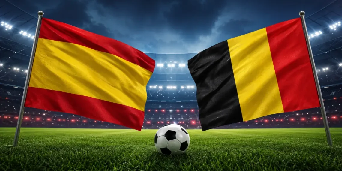 Date of the Spain vs. Belgium quarter final match