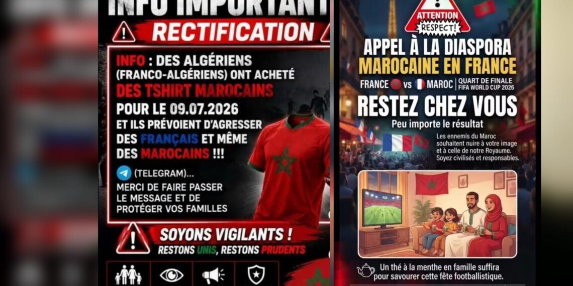 أنوار يكتب: منشورات تحذيرية لمغاربة فرنسا عبر منصة تيك توك... احذروا فخ الاستفزاز، فليس كل من يحمل القميص الوطني يمثل المغرب 1 IMG 20260707 WA0046