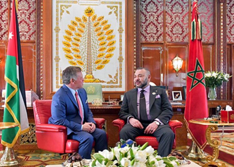 برقية من جلالة الملك إلى عاهل المملكة الأردنية على إثر الهجوم الإرهابي بمحافظة الكرك 5 Sa Majeste le Roi Mohammed VI et son frere SM le Roi Abdallah II