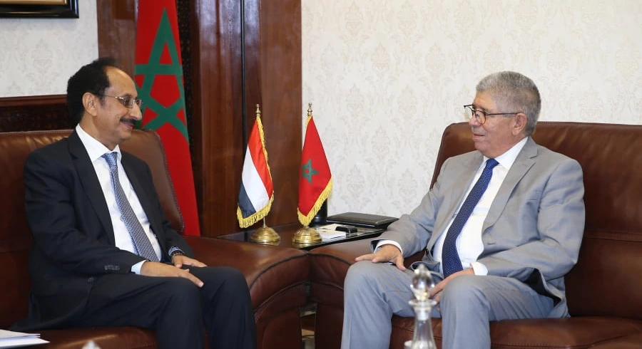 رئيس مجلس النواب يستقبل سفير اليمن بالمغرب 1 vis 1029202610461592