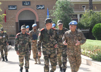 المفتش العام للقوات المسلحة الملكية يستقبل القائد الجديد للمينورسو بأكادير 5 بريظ المينورسو